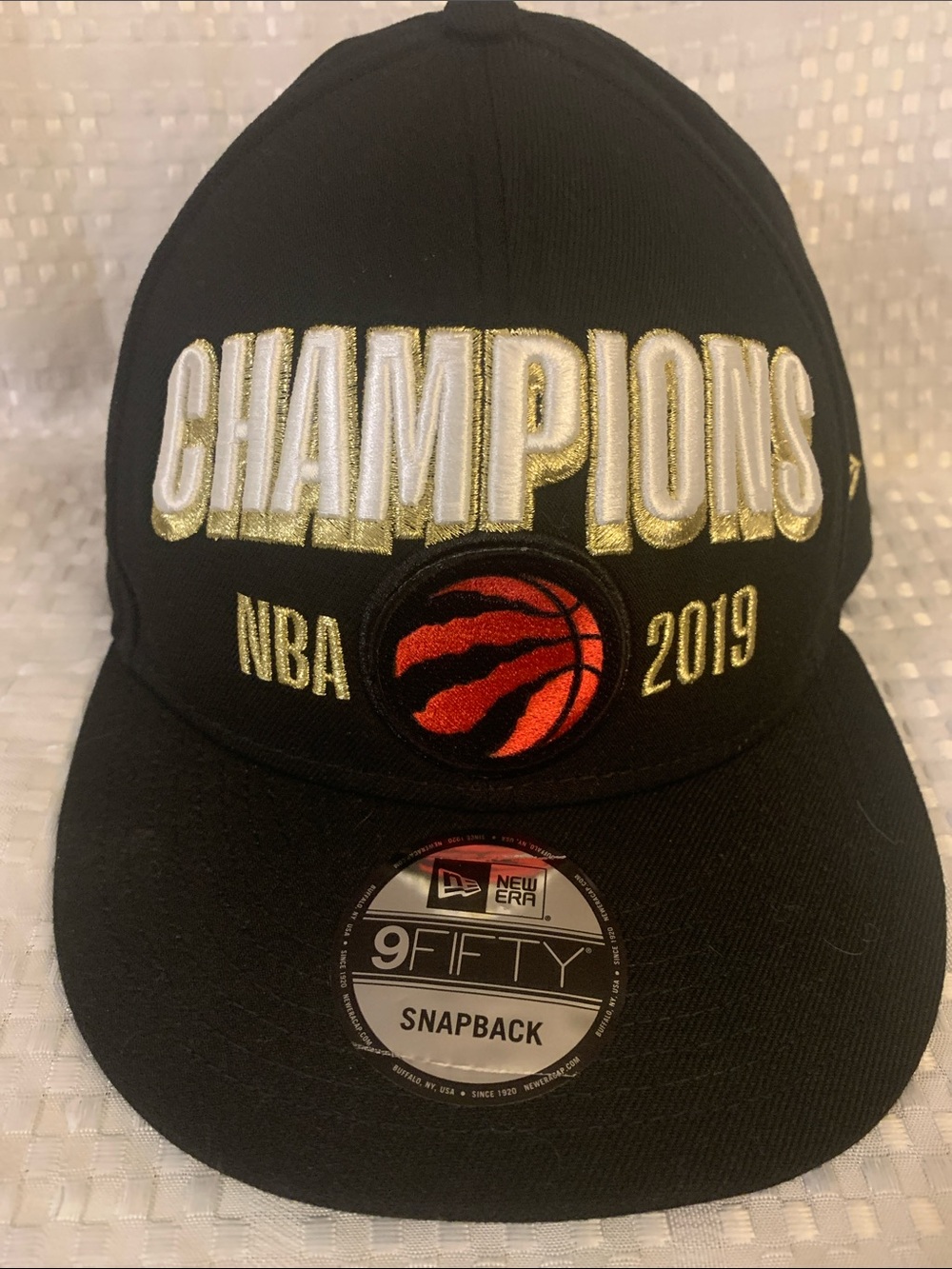 Toronto Raptors New Era  NBA Champions 2019 Snapback hat. Very good condition.